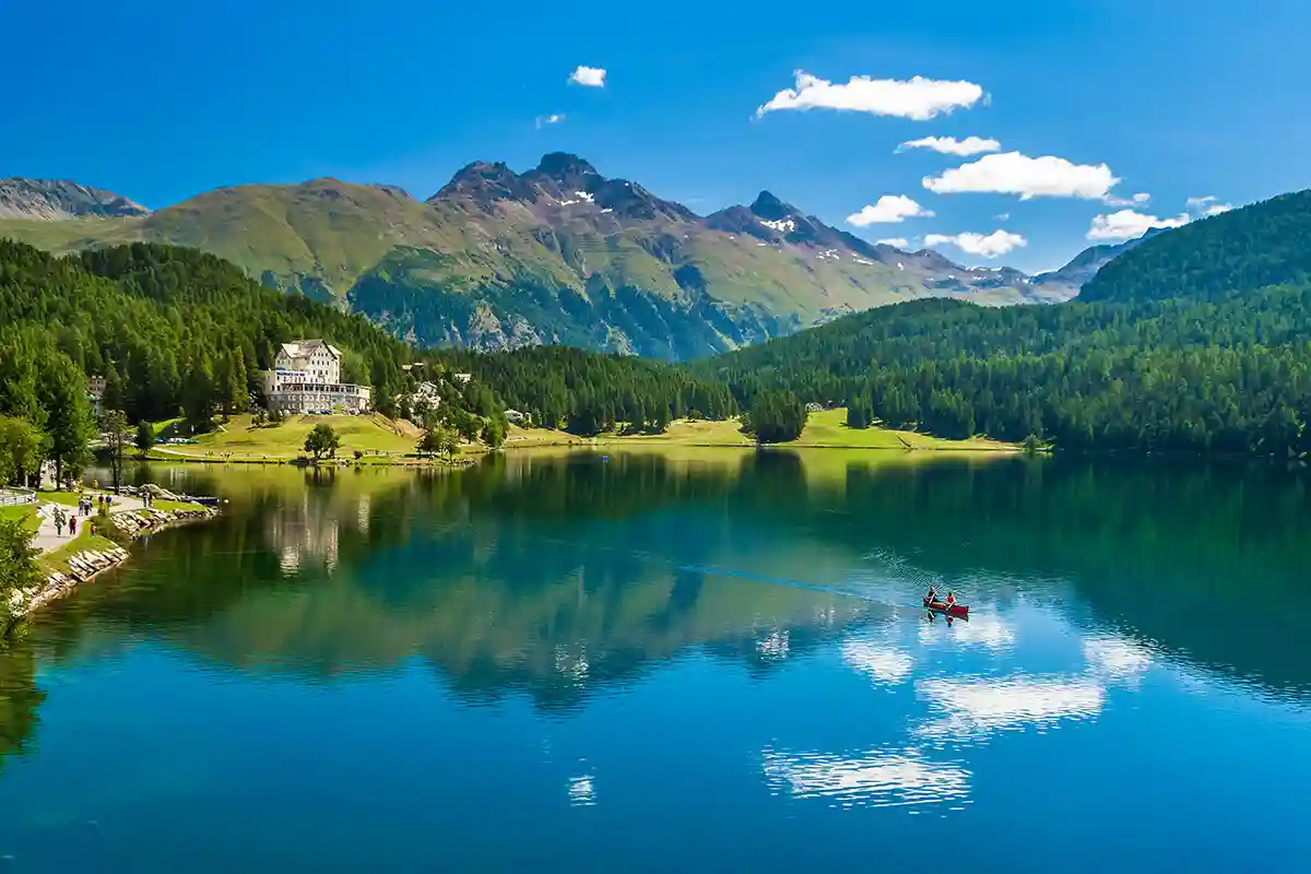 St. Moritzer see, Switzerland